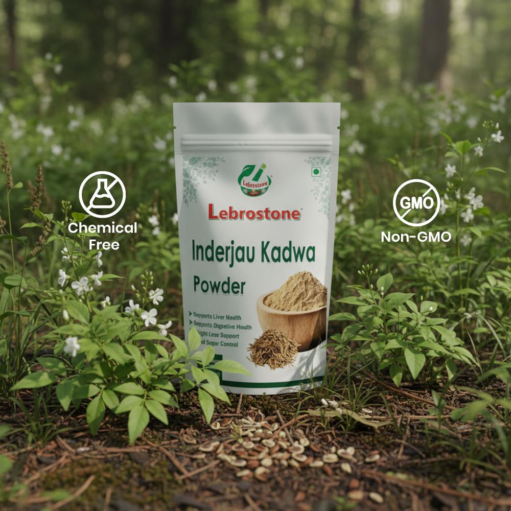 . Lebrostone Inderjau Kadwa Herbal Powder | Ayurvedic Blood Purification & Gut Health Support |100g