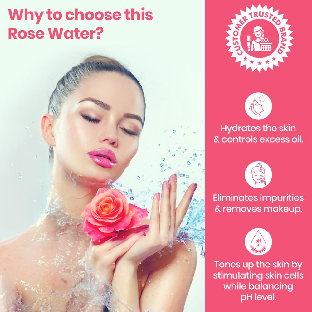 Steam Distilled Rose Water