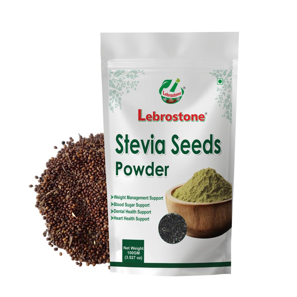 Lebrostone Stevia Seeds Powder  Natural Sweetener, Zero Calories & Blood Sugar Support(100gm) - Age Group: For Adults