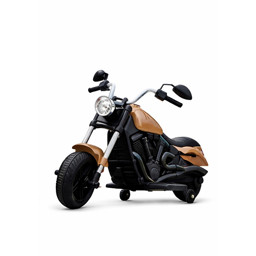 Brown Kids Electric Bikes Chopper