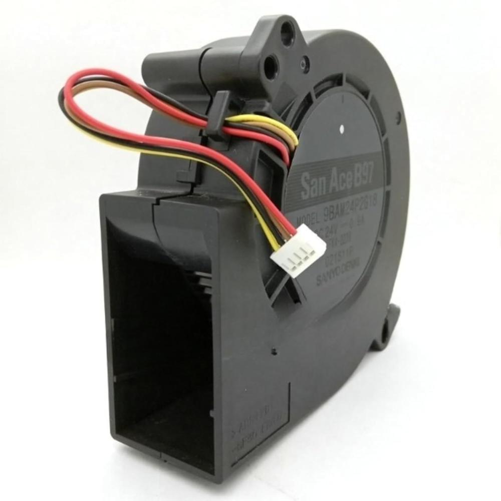 SanAce 9BAM24P2G18 DC Blower 24V-0.9A DC Brushless Air Cooling Blower 4000 RPM 9733mm 4-Wire 