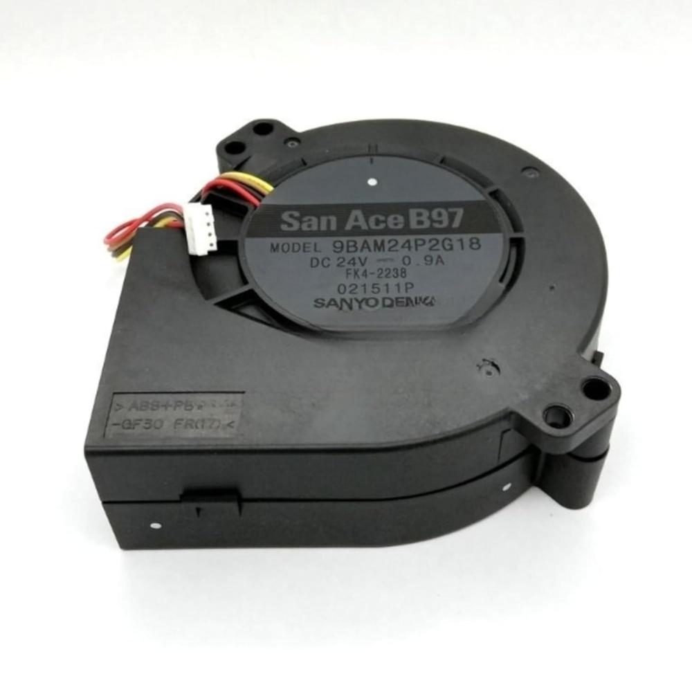 SanAce 9BAM24P2G18 DC Blower 24V-0.9A DC Brushless Air Cooling Blower 4000 RPM 9733mm 4-Wire 