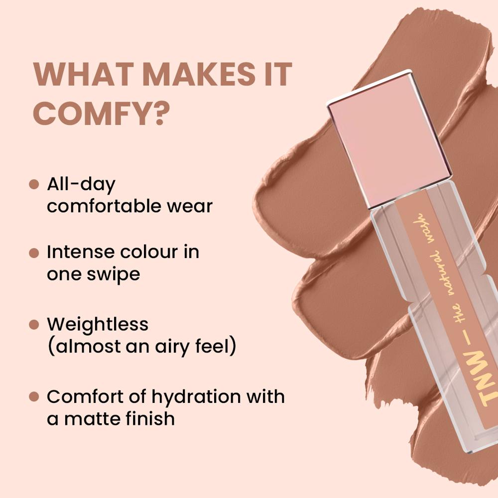 Comfy Matte Liquid Lipstick 3ml- Ballroom Secret (04) - Attributes: Waterproof