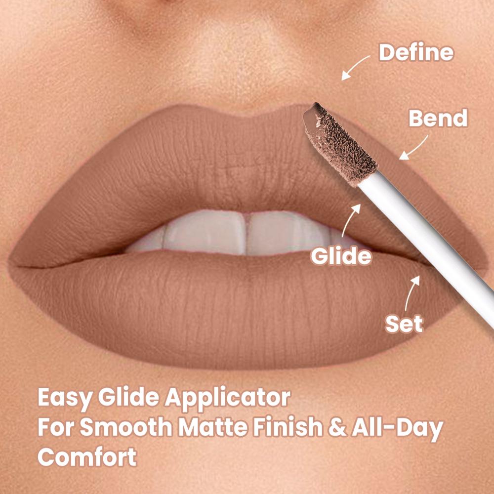Comfy Matte Liquid Lipstick 3ml- Ballroom Secret (04) - Attributes: Waterproof