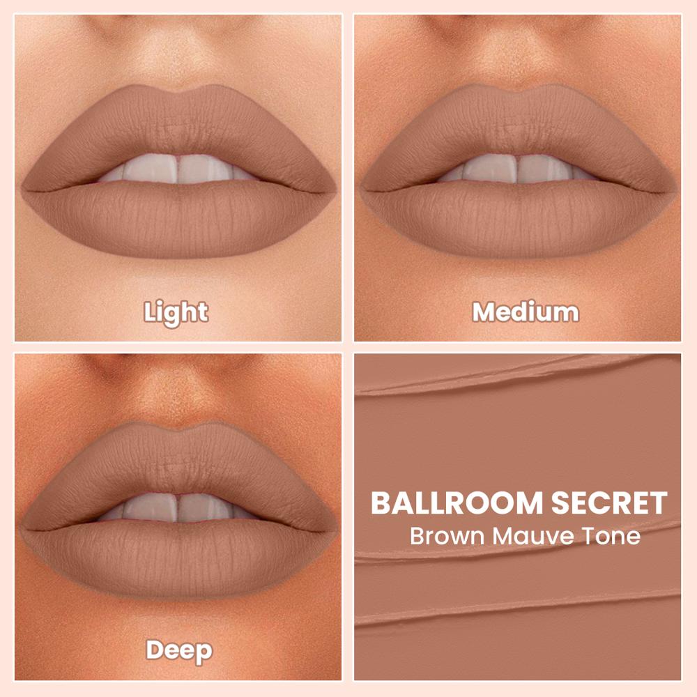 Comfy Matte Liquid Lipstick 3ml- Ballroom Secret (04) - Attributes: Waterproof