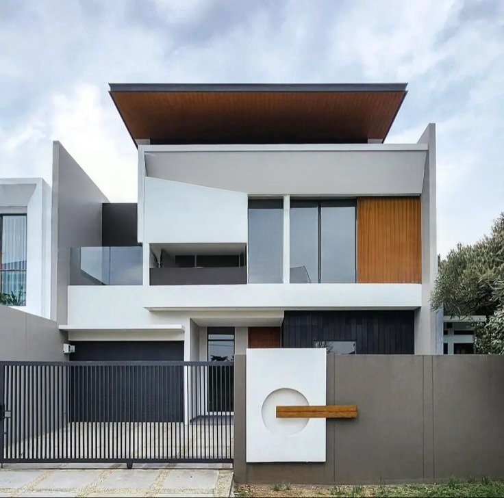 Glass Balcony Modern Independent House Elevation