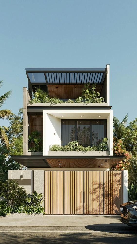 Compact Modern Villa Elevation