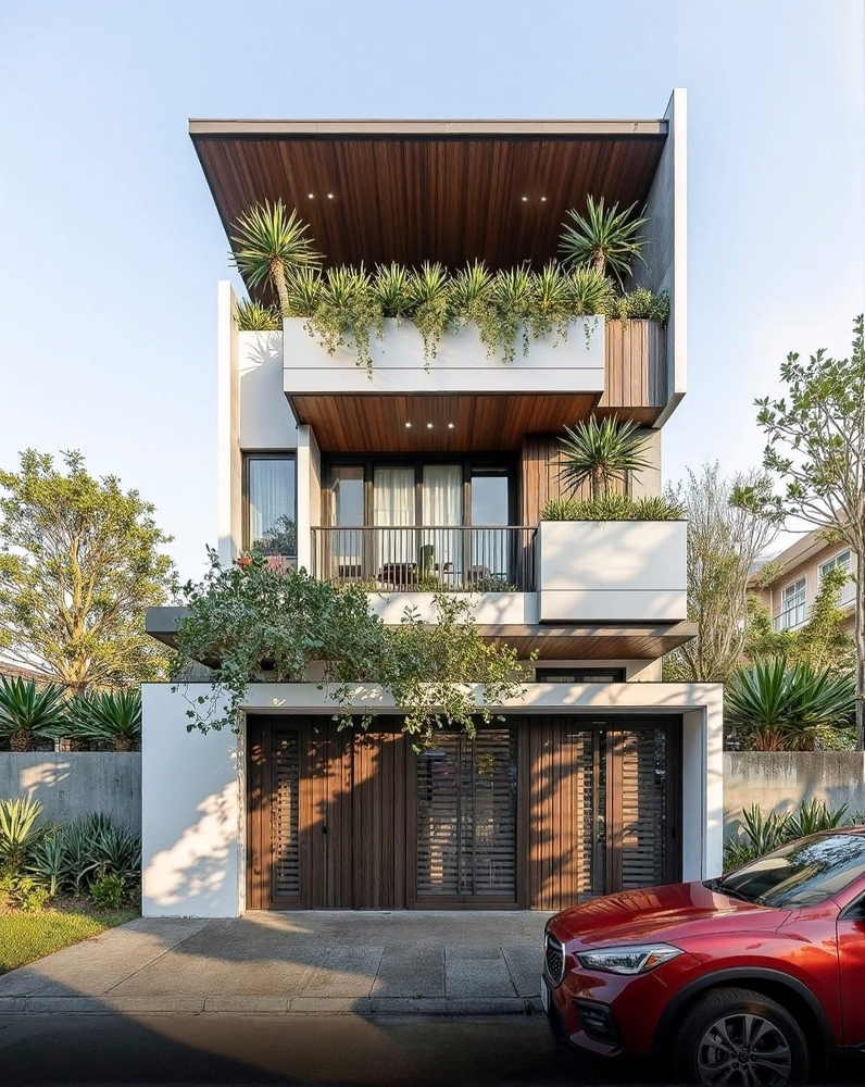 Floor Luxury Modern Villa Elevation