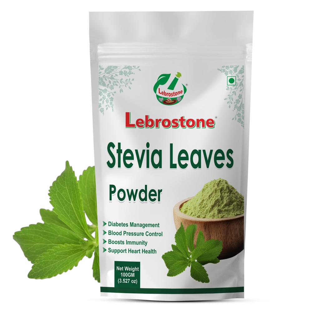 Lebrostone Stevia Leaves  Natural Sugar Alternative, Weight Management & Blood Sugar Support(100gm) - Age Group: For Adults