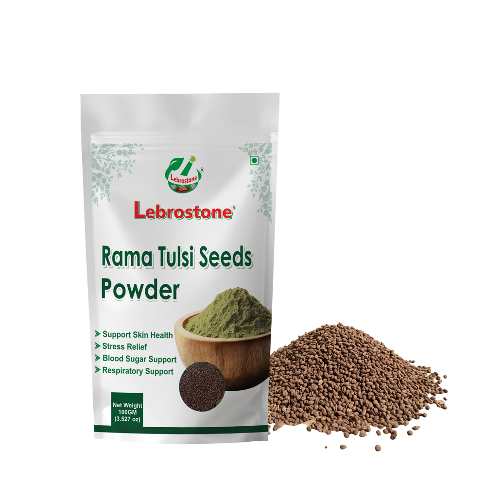 Lebrostone Rama Tulsi Seed Powder Pure & Natural | Supports Immunity, Digestion & Natural Energy |100g - Age Group: For Adults