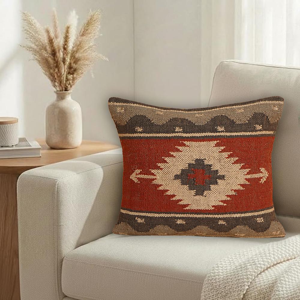 Indian Hndmade Jute Pillow Cover Sofa Decor Home Decor