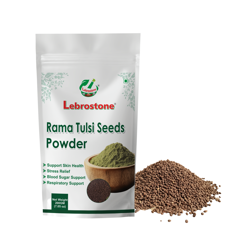 Lebrostone Rama Tulsi Seed Powder Pure & Natural | Supports Immunity, Digestion & Natural Energy |100g - Age Group: For Adults