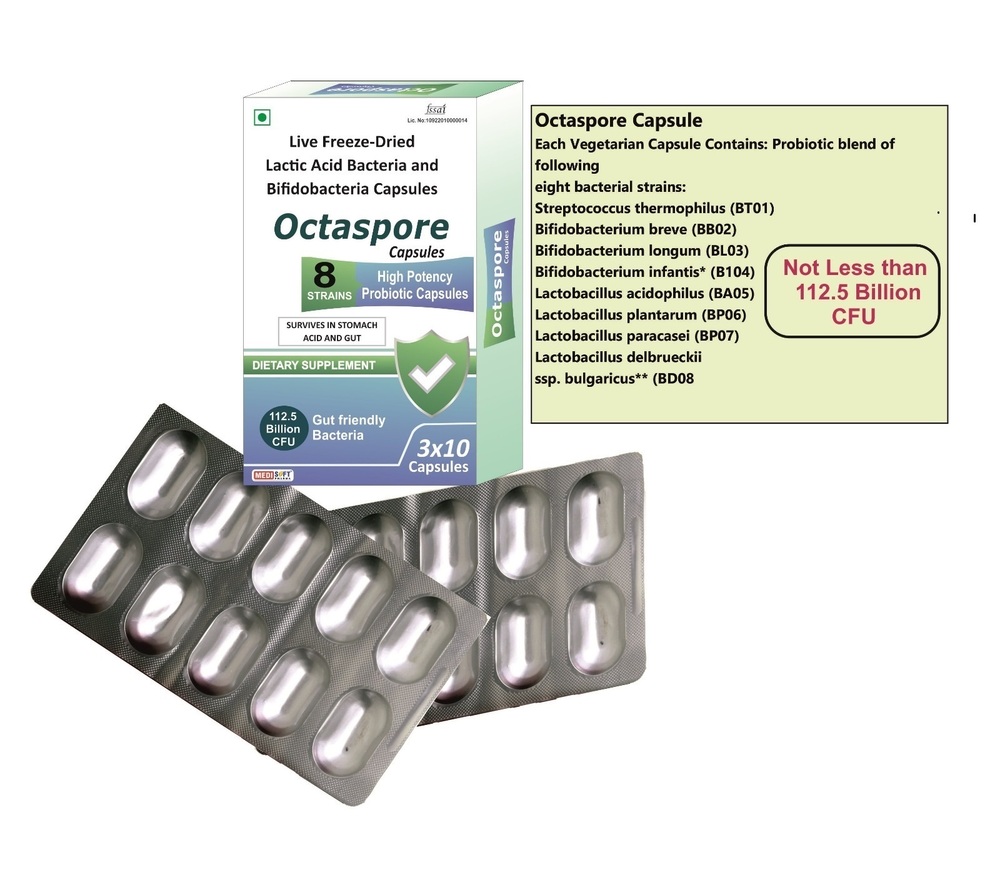 Octaspore Capsules - Dosage Form: As Per  Dr. Indication