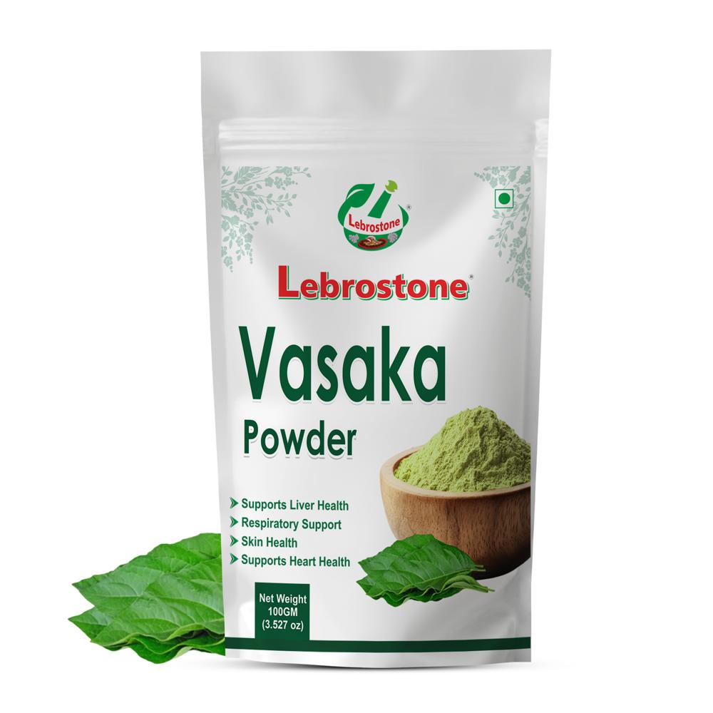 Lebrostone Vasaka Powder | Ayurvedic Lung Detox, Bronchial Support & Natural Immunity Booster |100g