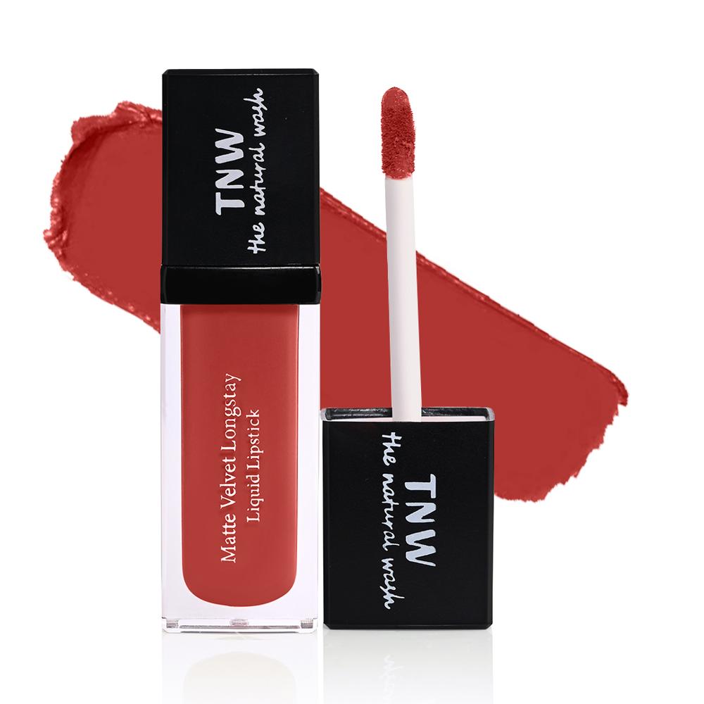 Matte Velvet Longstay Liquid Lipstick - 02 - Spicy Coral - 5ml