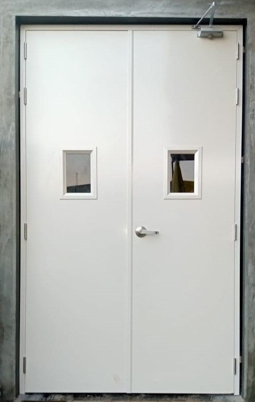 Fire Resistant Door - Color: Red
