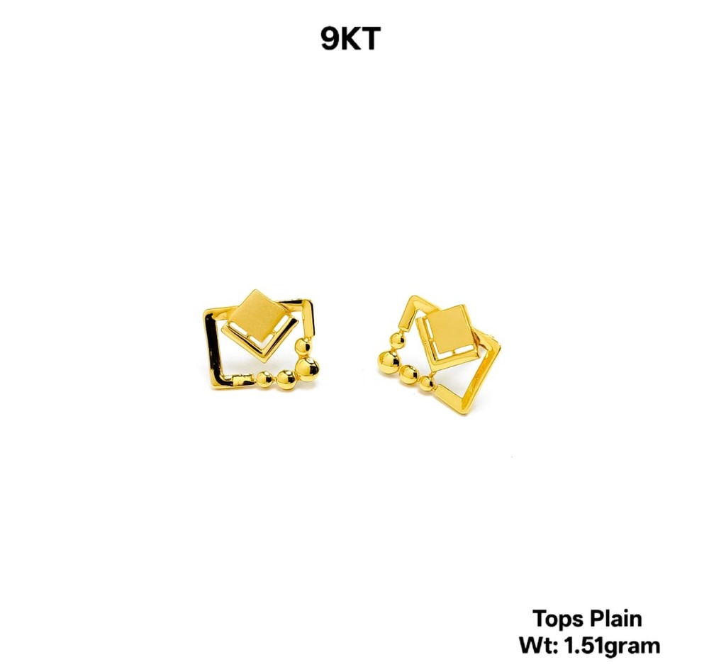 9KT New Design Gold Tops Plain