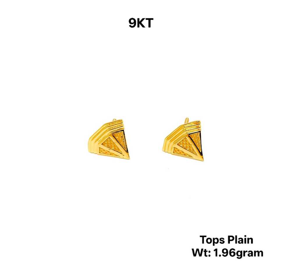 9KT New Design Gold Tops Plain