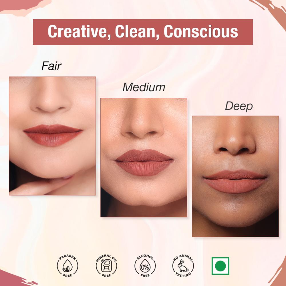 Matte Velvet Longstay Liquid Lipstick - 06 -Nutty Nude - 5ml