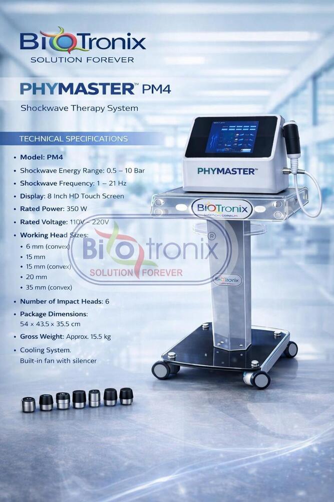 Phymaster Shockwave Physiotherapy Machine for Advanced Rehabilitation Care