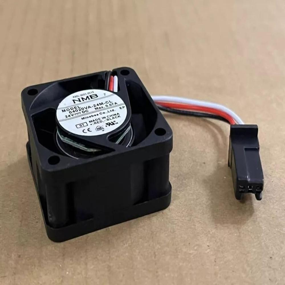 NMB 04020VA-24M-CL Axial Fan 24V-0.07A DC Brushless Air Cooling Fan 1500 RPM 4020mm 3-Wire 