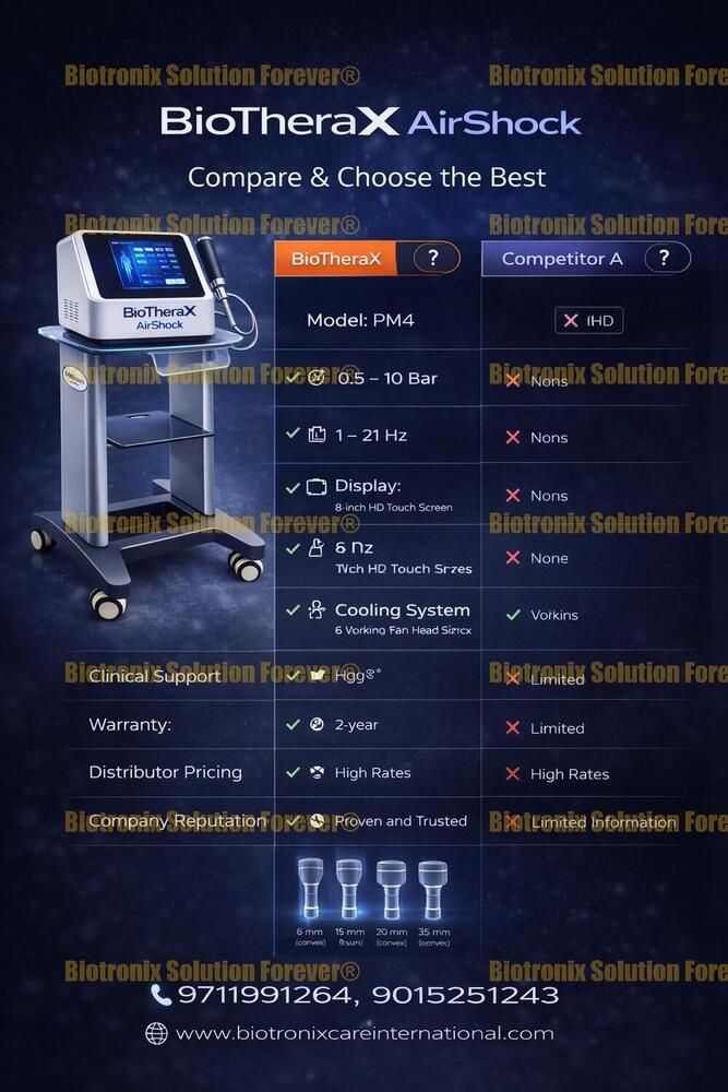Phymaster Shockwave Physiotherapy Device for Sports Injury Rehabilitation