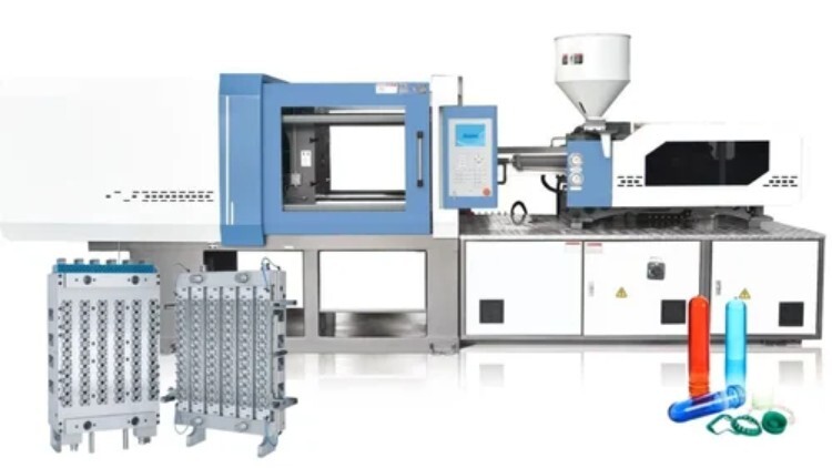 Pet Injection Moulding Machine - Color: White-blue