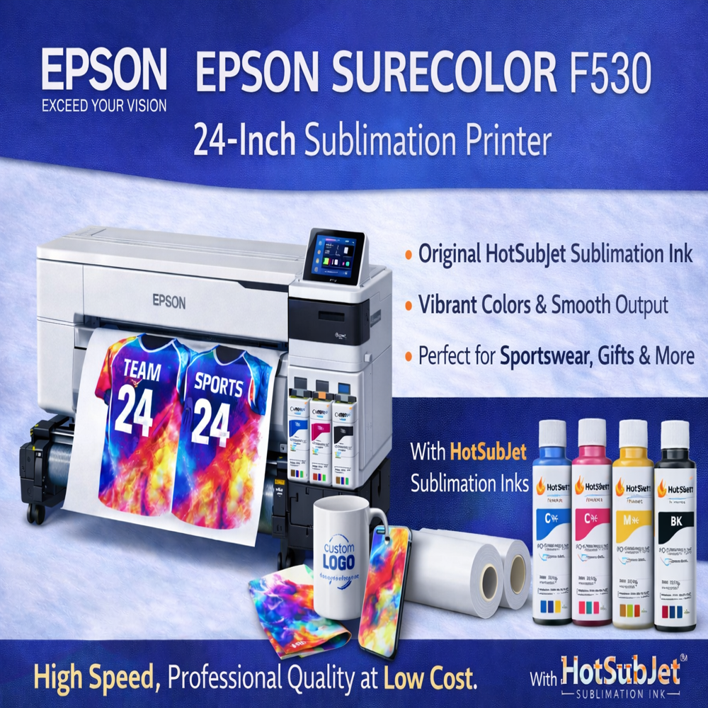 Epson Surecolor Sc-f530 Dye-sublimation Textile Printer - Color: White