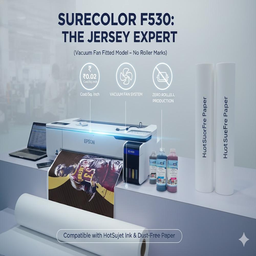 Epson Surecolor Sc-f530 Dye-sublimation Textile Printer - Color: White