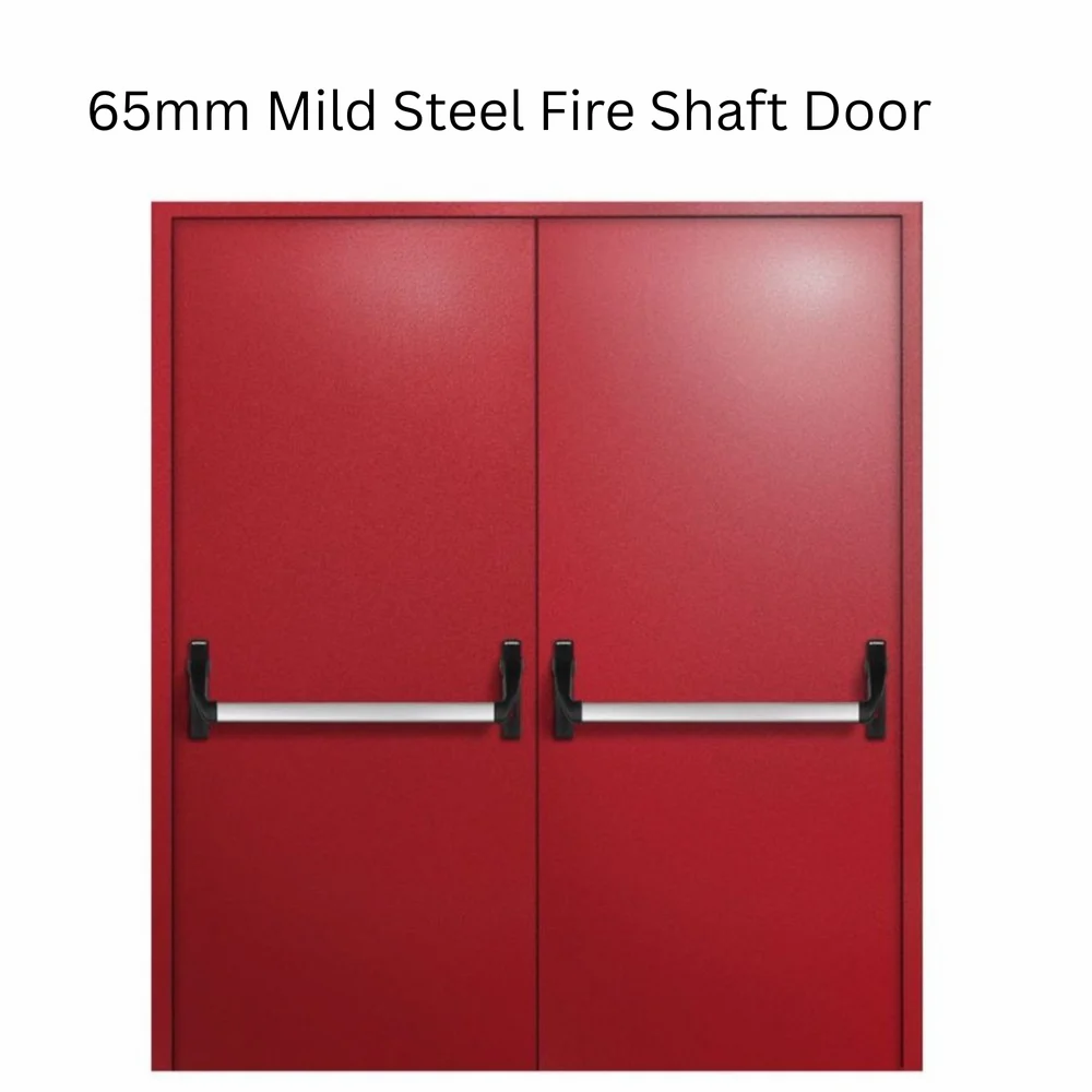 Fire Resistant Metal Door - Color: Red/gray (customized Option Available)