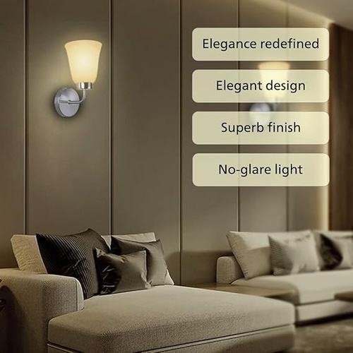 800129 Philips TRUMPET nickel wall light