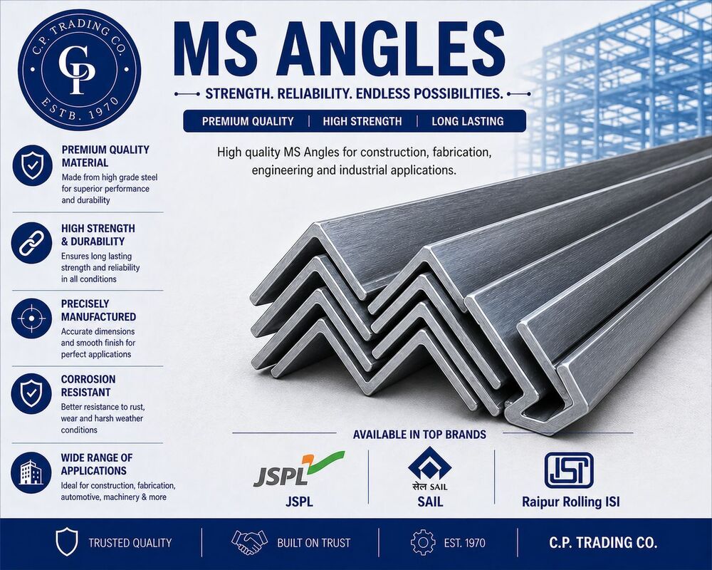 L Shaped Mild Steel Angle - Dimension (L*W*H): 40 X 40 X 6 Mm