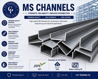 Mild Steel Channel - Dimension (l*w*h): 100 Mm X 50 Mm X 5 Mm
