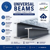 Mild Steel Universal Beam - Dimension (l*w*h): As Per Requirement Or Standard Lengths