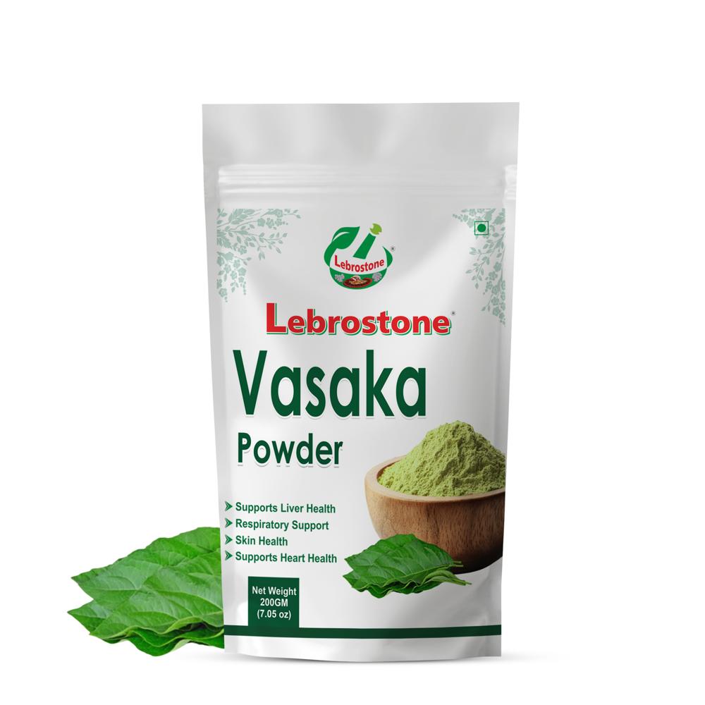Lebrostone Vasaka Powder | Ayurvedic Lung Detox, Bronchial Support & Natural Immunity Booster |200g