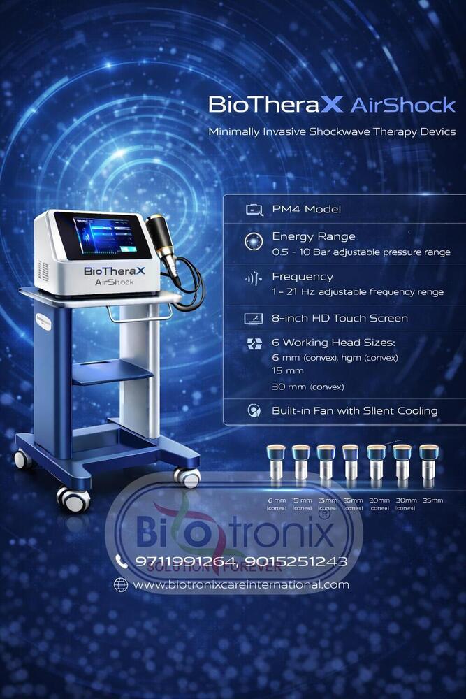 Phymaster Shockwave Physiotherapy Machine for Clinical Pain Management