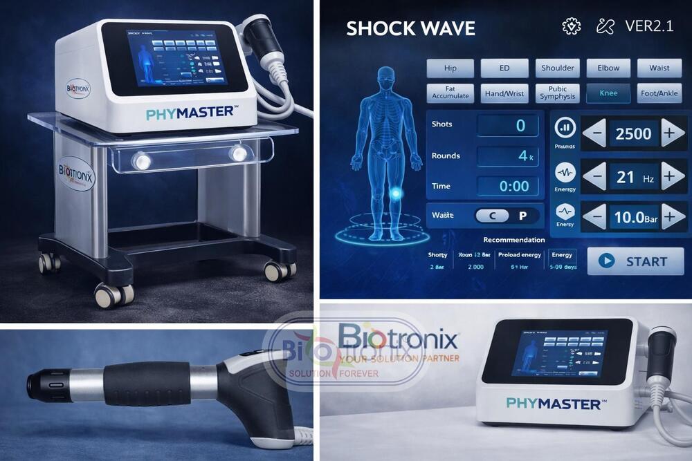 Phymaster Shockwave Shockwave Therapy System for Pain Relief Clinics