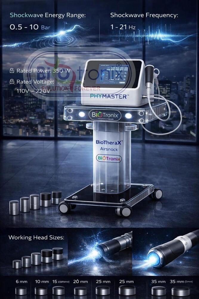 Phymaster Shockwave Pain Relief Therapy Machine for Physiotherapy Use
