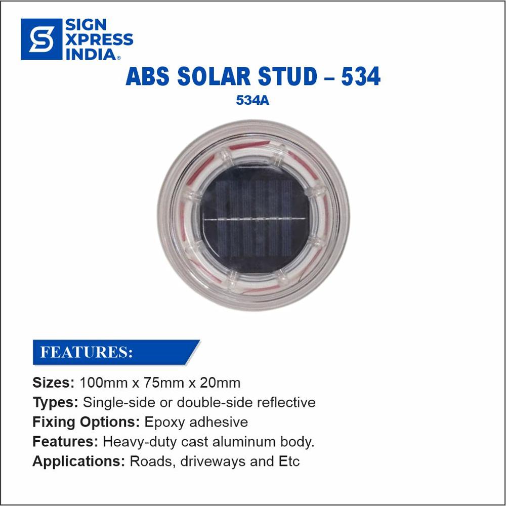 Abs Solar Studs - 534a - Color: White