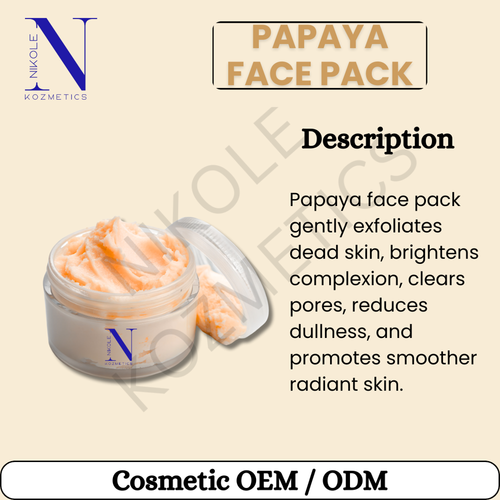 Papaya Face Pack - Attributes: Smudge Proof