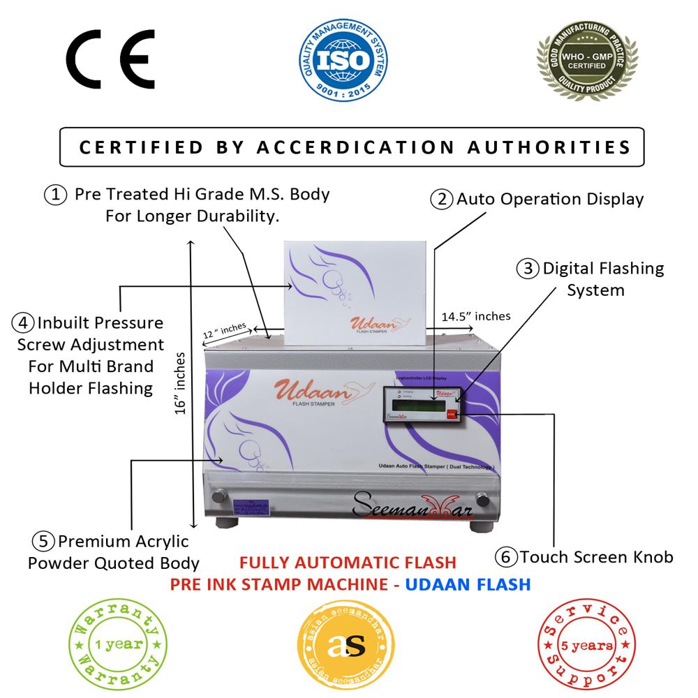 Semi-Automatic Pre Ink Stamp Making Machine