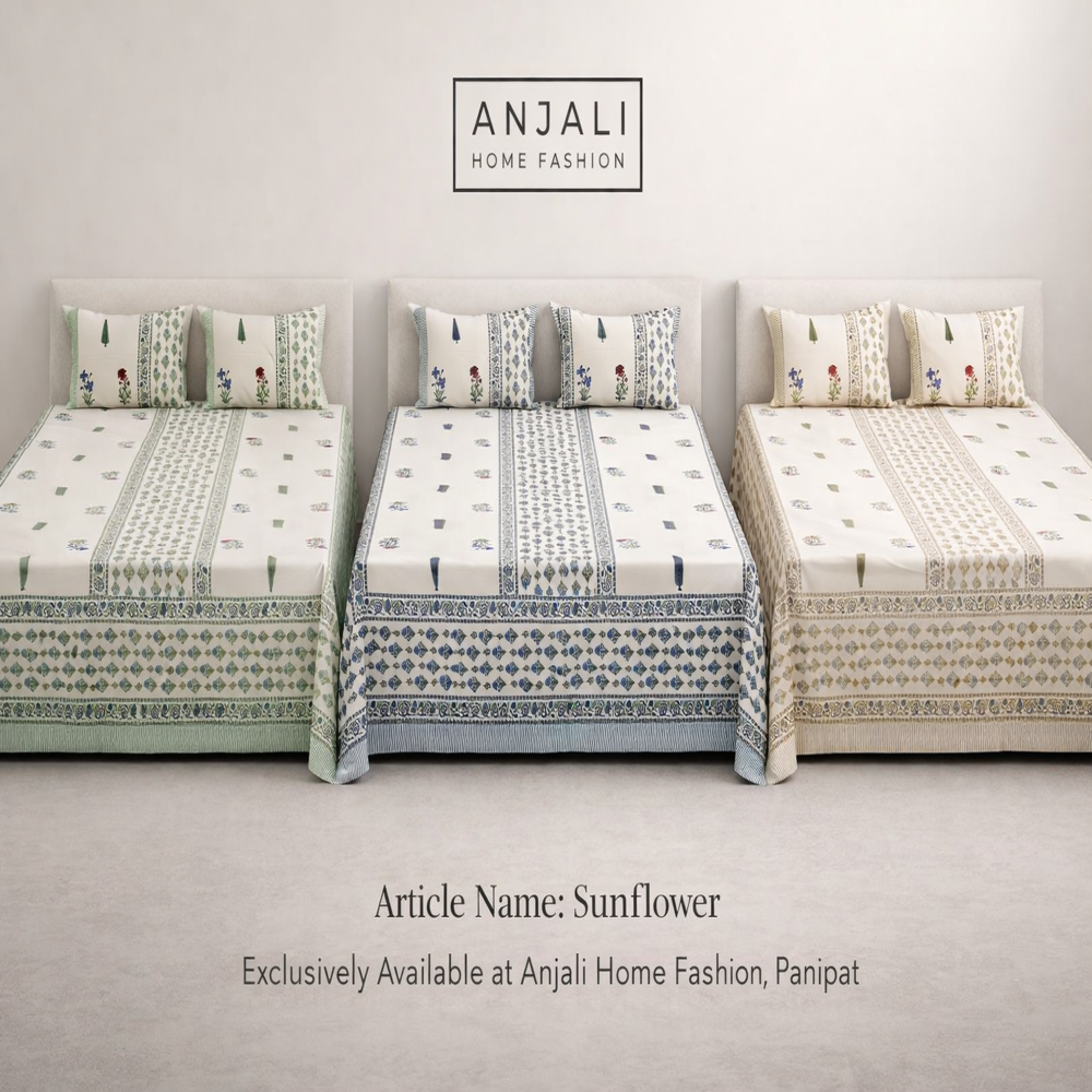 Sunflower Bed Sheet - Color: Multicolor