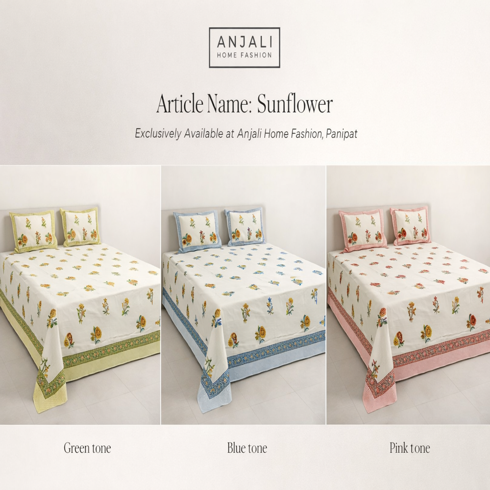 Sunflower Bed Sheet - Color: Multicolor