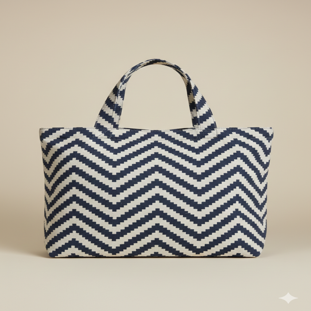 black beige bag fabric