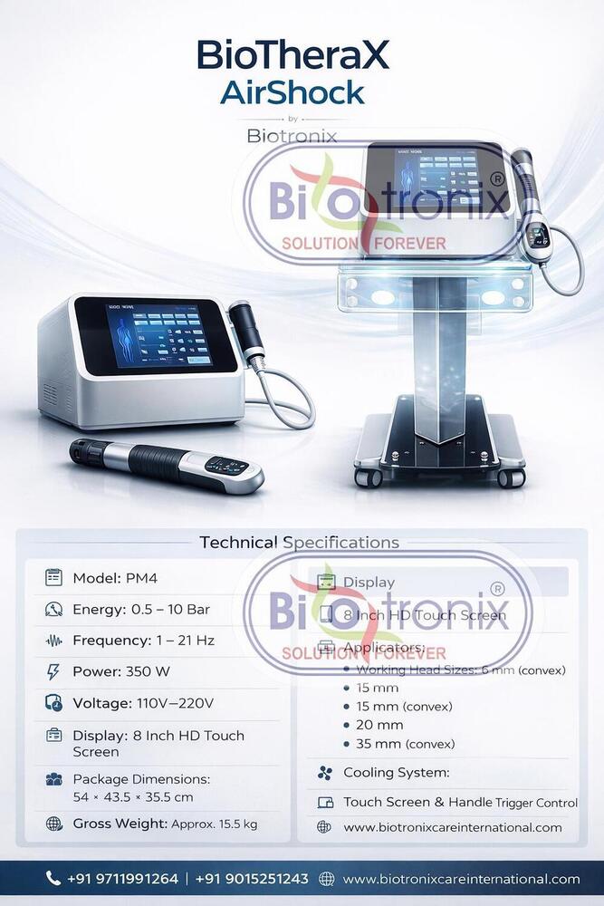 Phymaster Shockwave Physiotherapy Machine for Muscle Pain Recovery