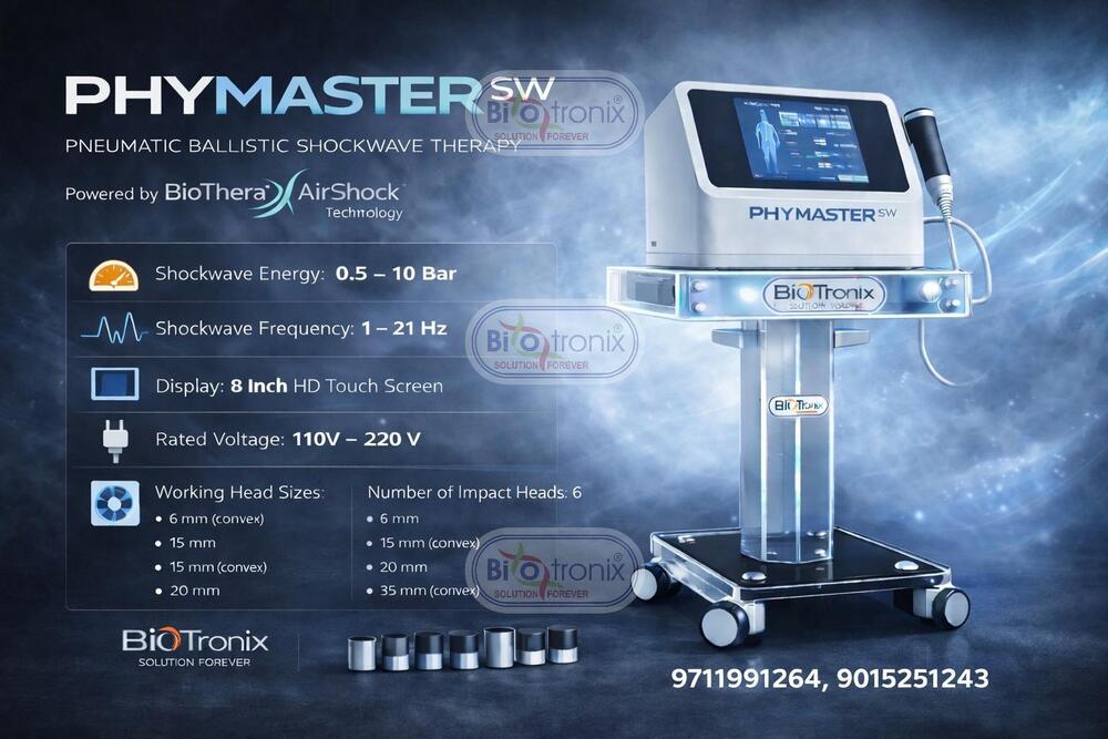 Phymaster Shockwave Shockwave Therapy Machine for Physiotherapy Centers