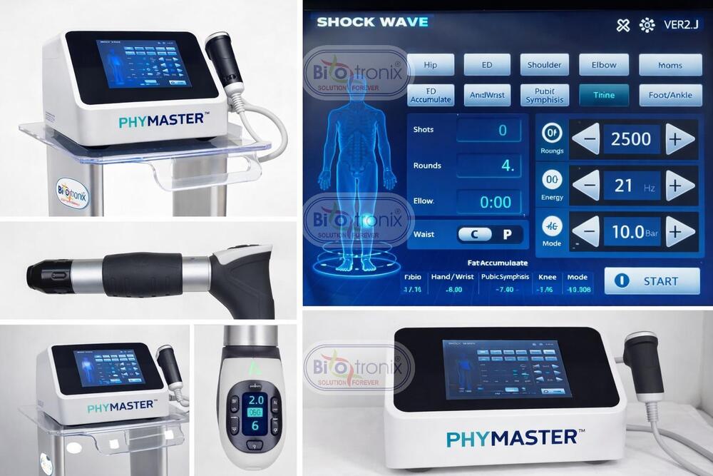 Phymaster Shockwave Physiotherapy System for Joint Pain Treatment