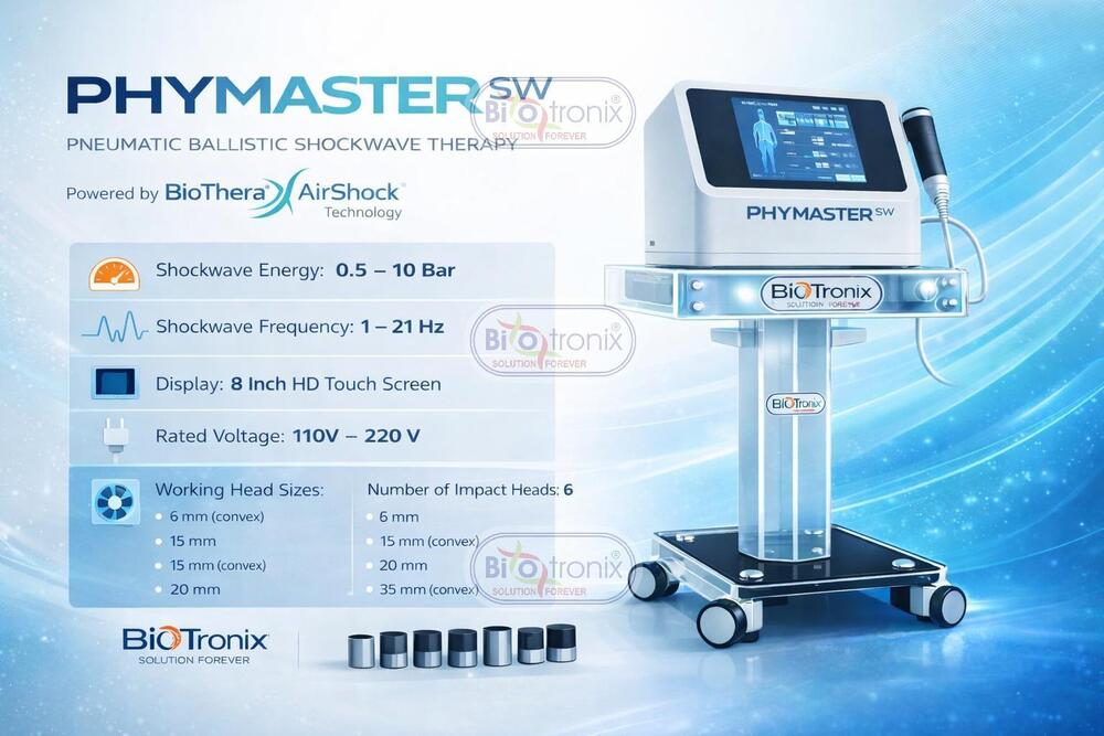 Phymaster Shockwave Physiotherapy System for Joint Pain Treatment
