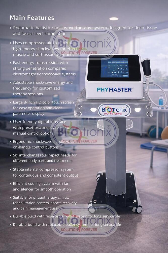 Phymaster Shockwave Therapy Machine for Professional Pain Care
