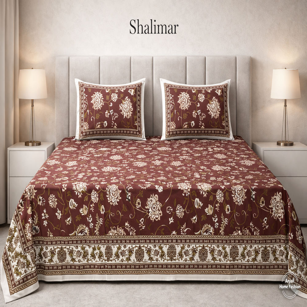 Shalimar Bed Sheet - Color: Multicolor